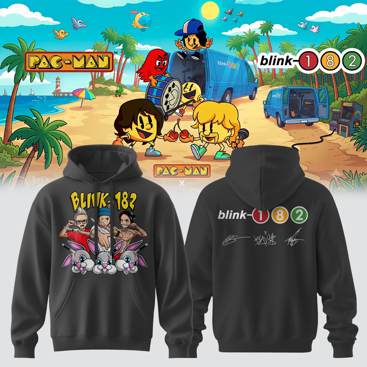 Blink-182 x PAC-MAN – Limited Edition Hoodie
