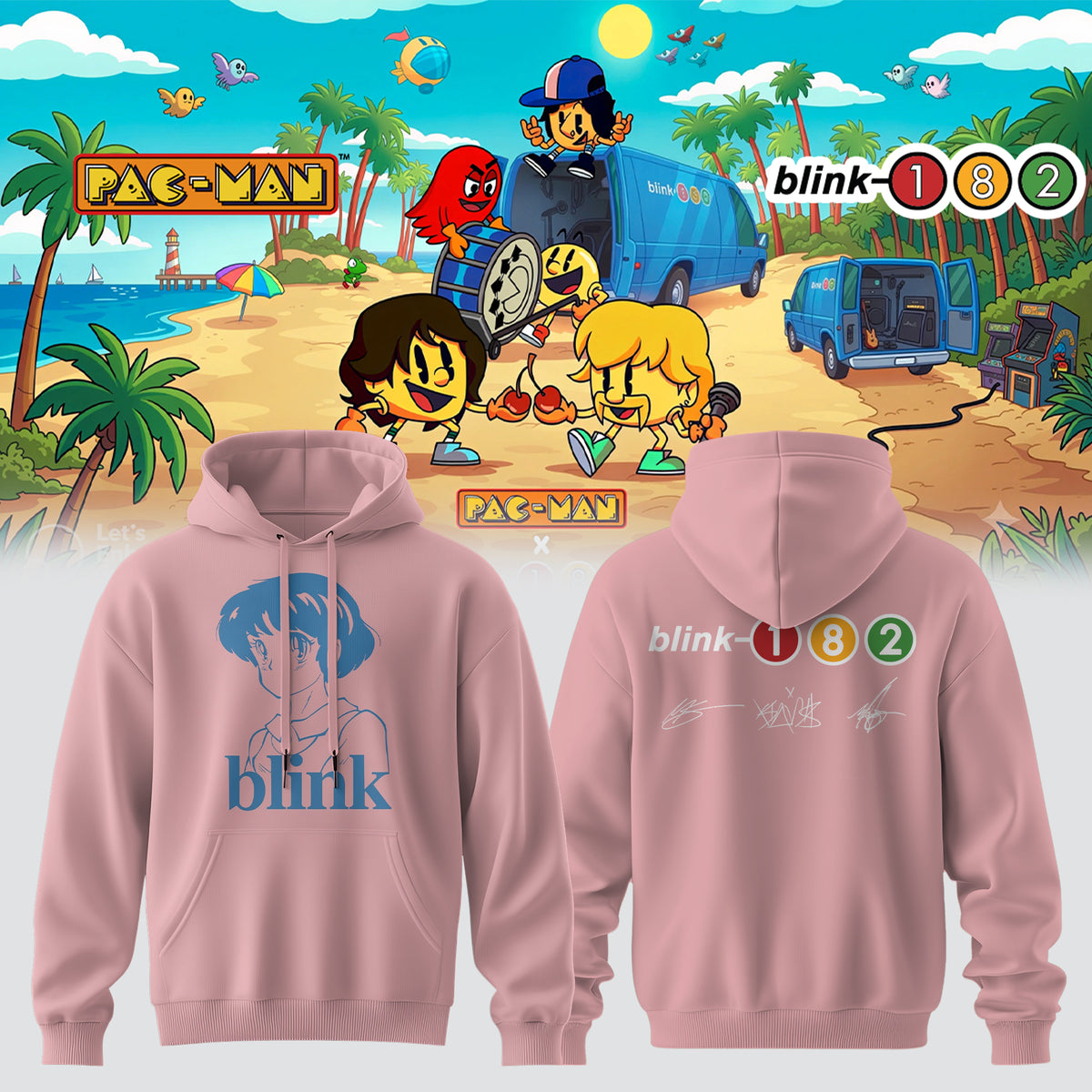 Blink-182 x PAC-MAN – Limited Edition Hoodie