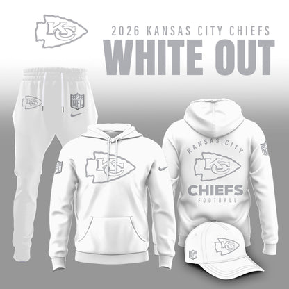 Kansas City Chiefs 2026 White Out Limited Edition Hoodie