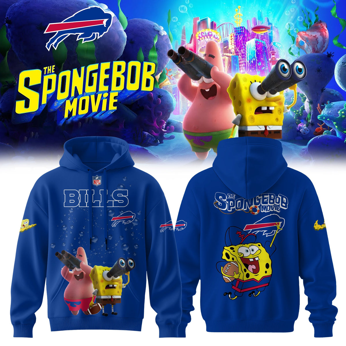 NFL x SpongeBob Limited Edition “ Hoodie V1