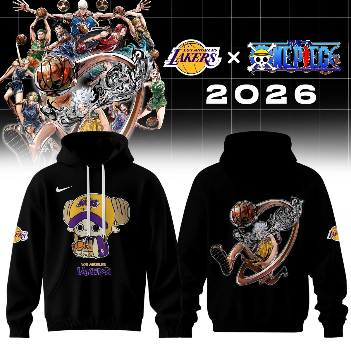 Los Angeles Lakers x One Piece 2026 Uniform