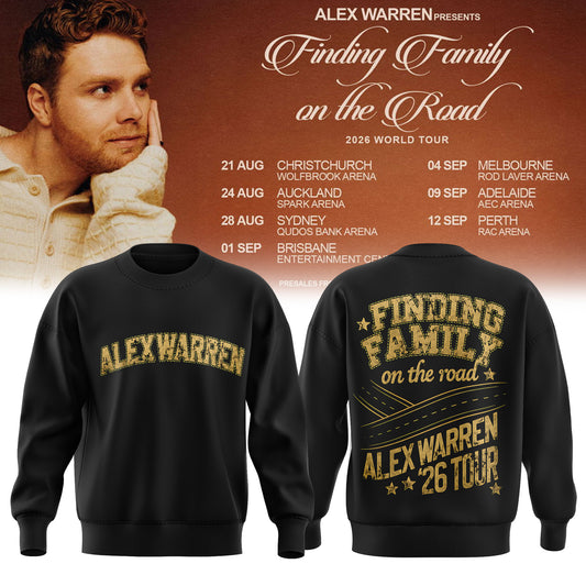 Alex Warren: Finding Family on the Road AUS & NZ Tour 2026 Limited Sweatshirt