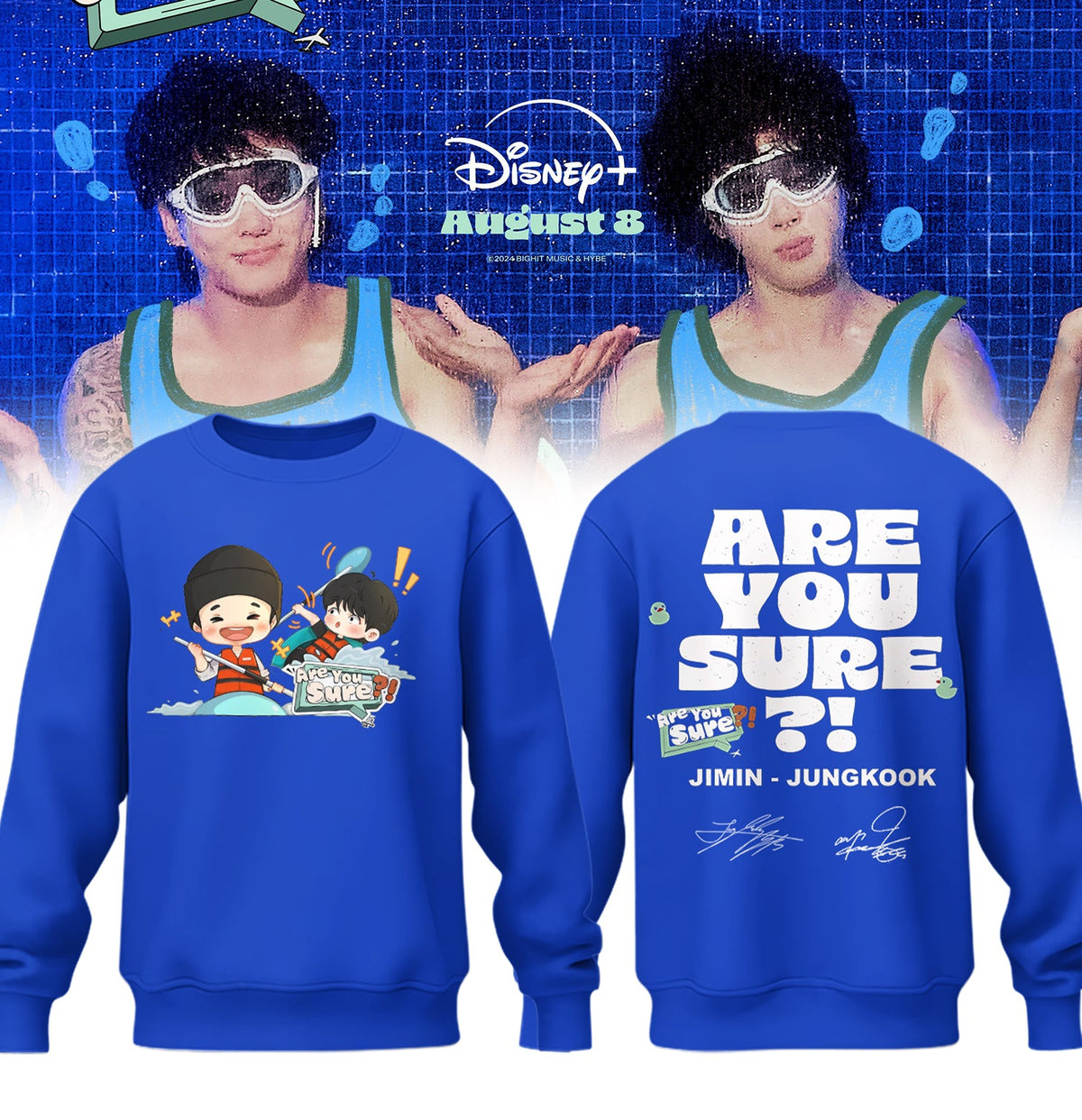 ARE YOU SURE JUNGKOOK & JIMIN SWEATERSHIRT LIMITED
