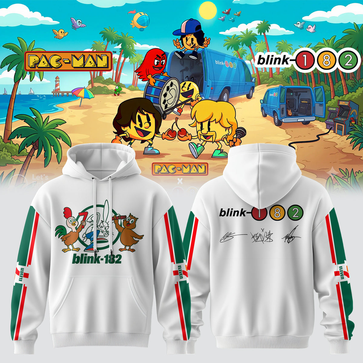 Blink-182 x PAC-MAN – Limited Edition Hoodie