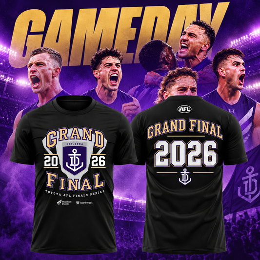 Fremantle Dockers 2026 Grand Final Black T-Shirt