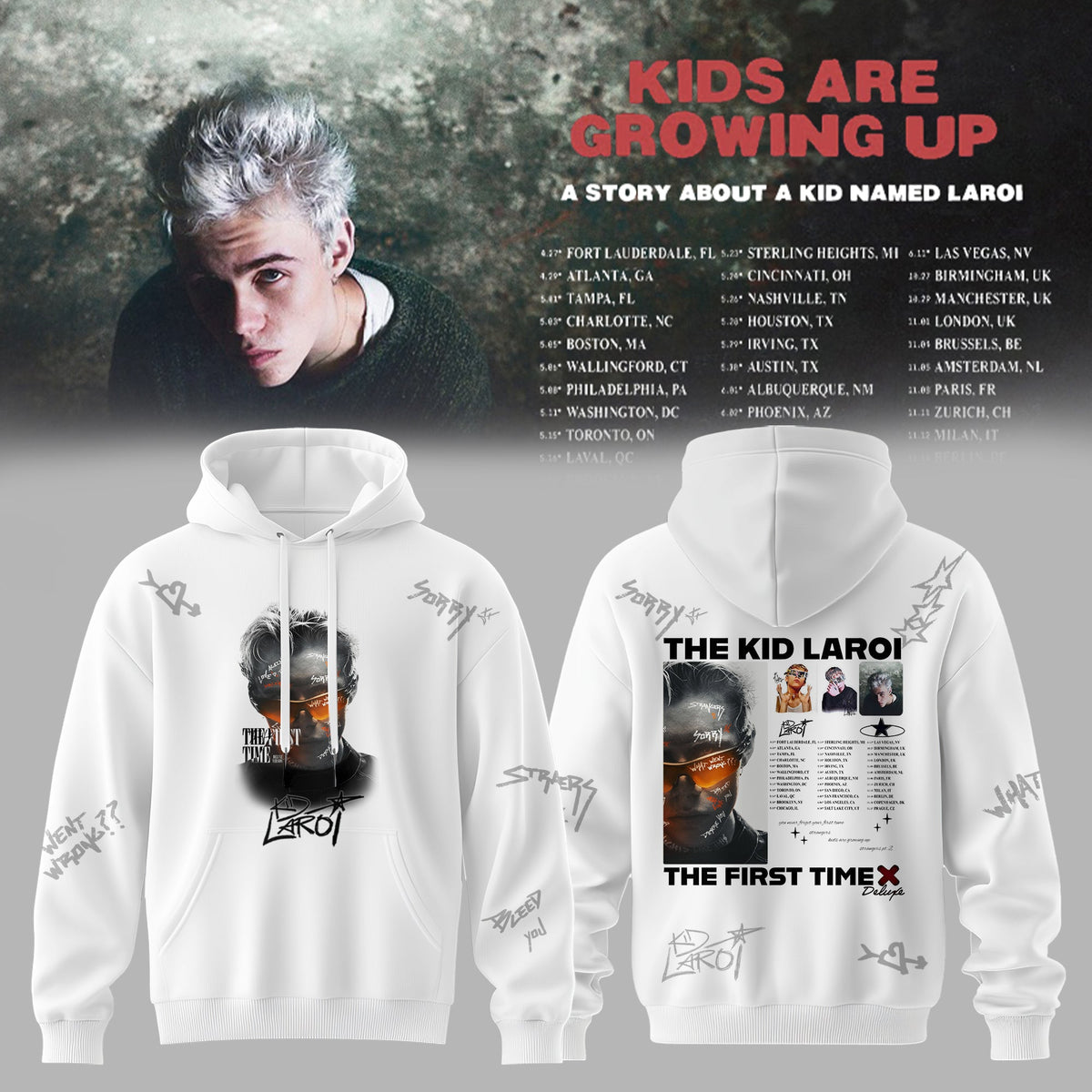 THE KID LAROI TOUR MERCH 2026 HOODIES ARE HERE 💔🔥