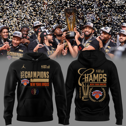New York Knicks 2025 NBA Cup Champions Hoodie Limited Edition