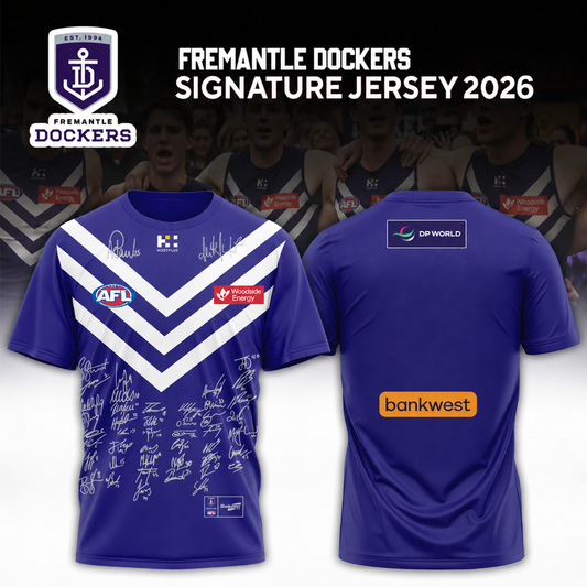 Fremantle Dockers 2026 Signed Tshirt