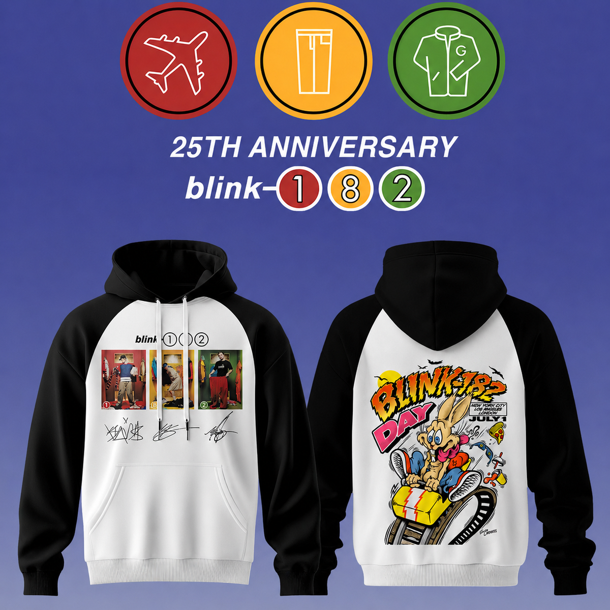 Blink-182 25th Anniversary Signature Collection – Limited Edition Hoodie