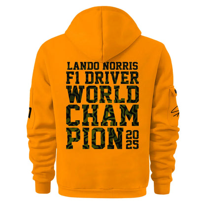 Champion From #4 to #1 Lando Norris McLaren F1 Team Hoodie Half Zip