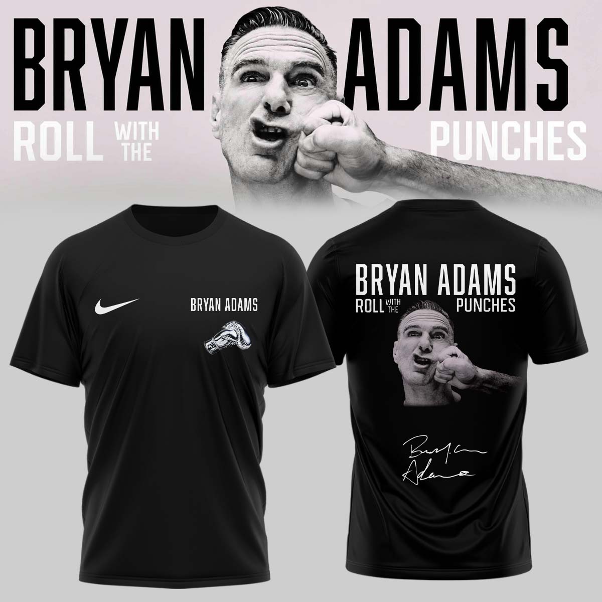 Bryan Adams “Roll With The Punches Tour 2026/27” T-Shirt