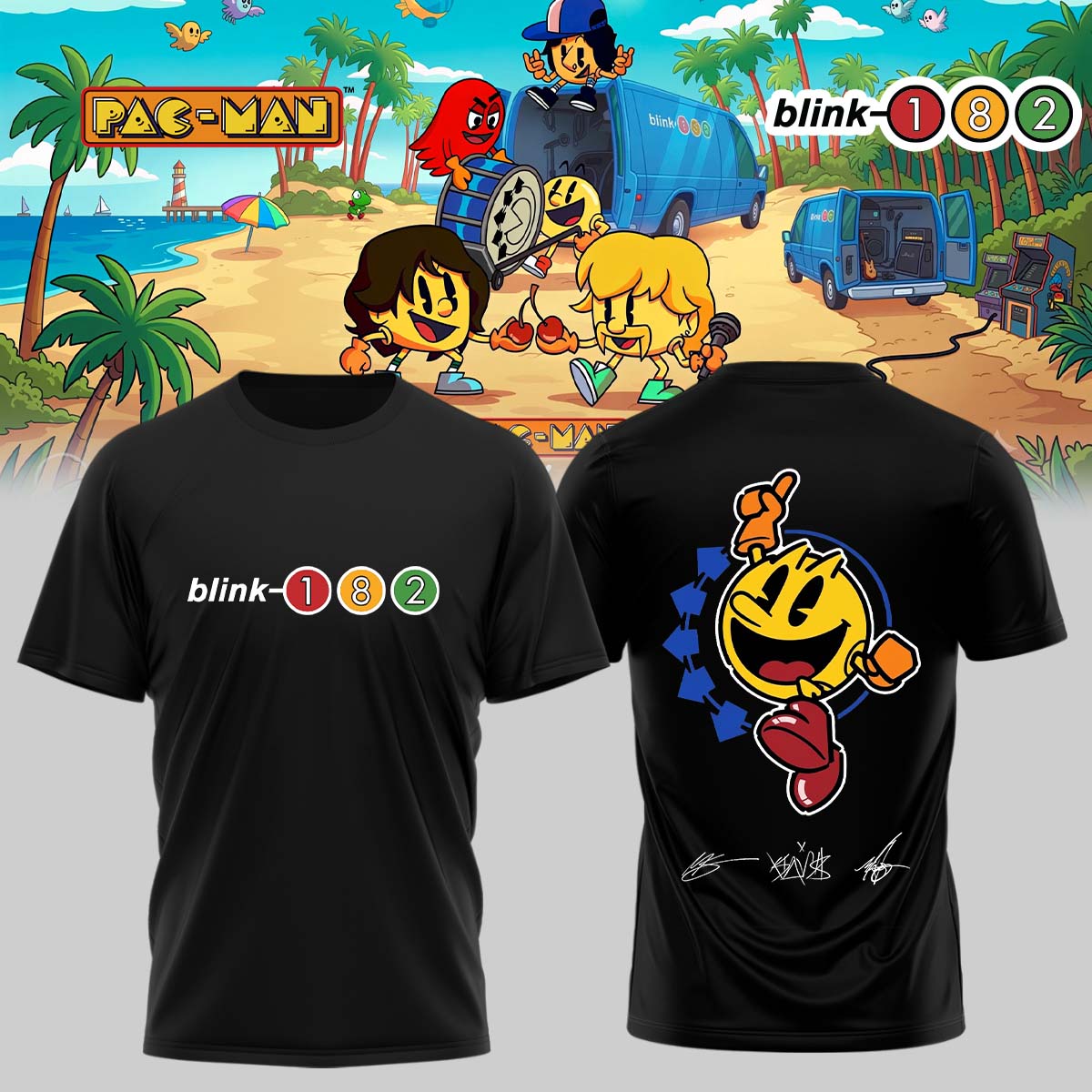 Blink-182 x PAC-MAN – Limited Edition Shirt