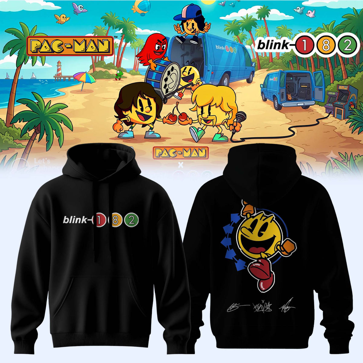 Blink-182 x PAC-MAN – Limited Edition Hoodie