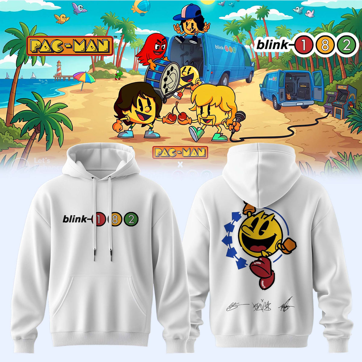 Blink-182 x PAC-MAN – Limited Edition Hoodie