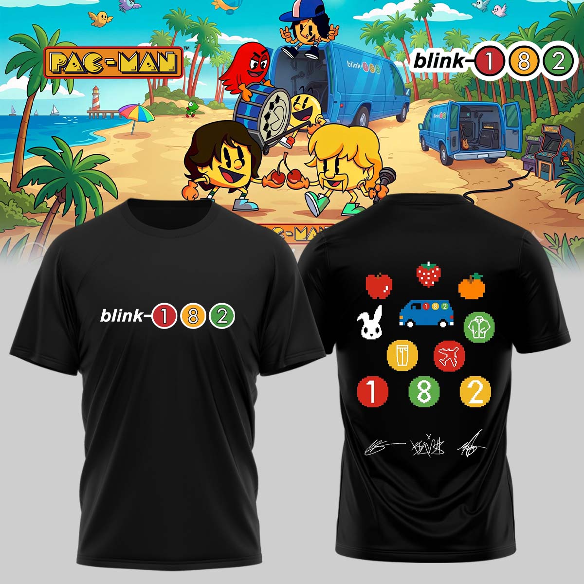 Blink-182 x PAC-MAN – Limited Edition Shirt