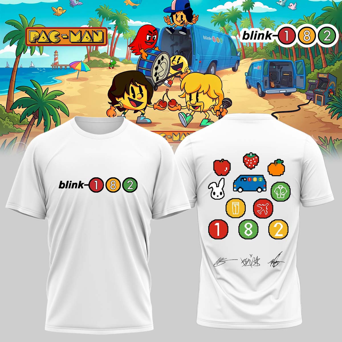 Blink-182 x PAC-MAN – Limited Edition Shirt