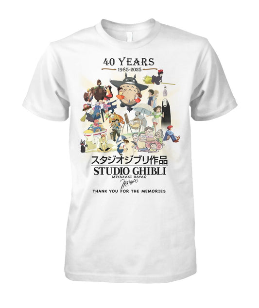 Limited Edition Studio Ghibli 40th Anniversary 1985-2025 Shirt