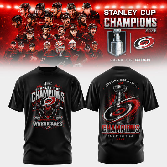 Carolina Hurricanes 2026 Stanley Cup Champions T-Shirt