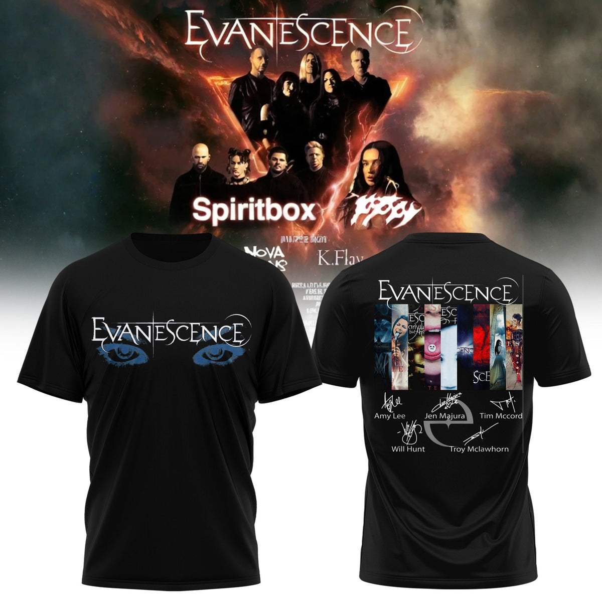 EVANESCENCE US & UK 2026 WORLD TOUR Collection
