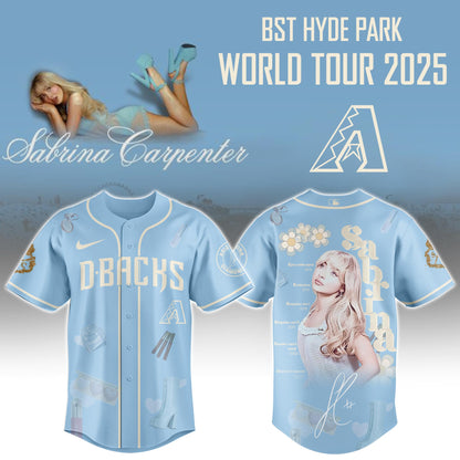 A Diamondbacks x Sabrina Carpenter Short  Sweet Tour Jersey Editions Limited +Selling Out Fast