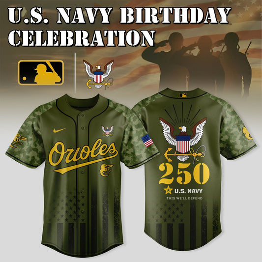 U.S. Navy 250th Anniversary Baltimore Orioles Jersey
