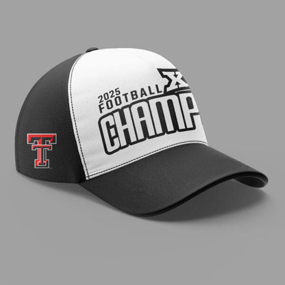 Texas Tech Red Raiders B12 CHAMPIONS 2025 Black Hoodie