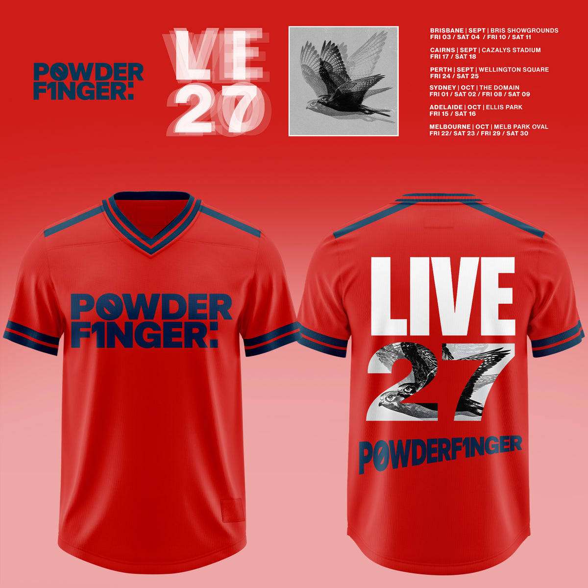 Powderfinger – Live Australia 2027 Football Jersey