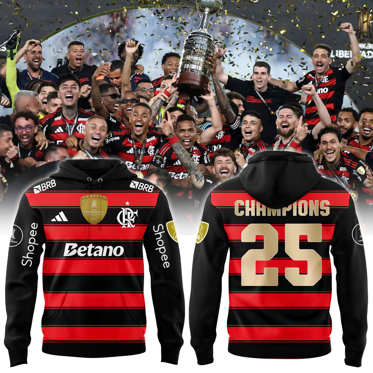The first Brazilian time with 4 CONMEBOL Libertadores titles Hoodie V5