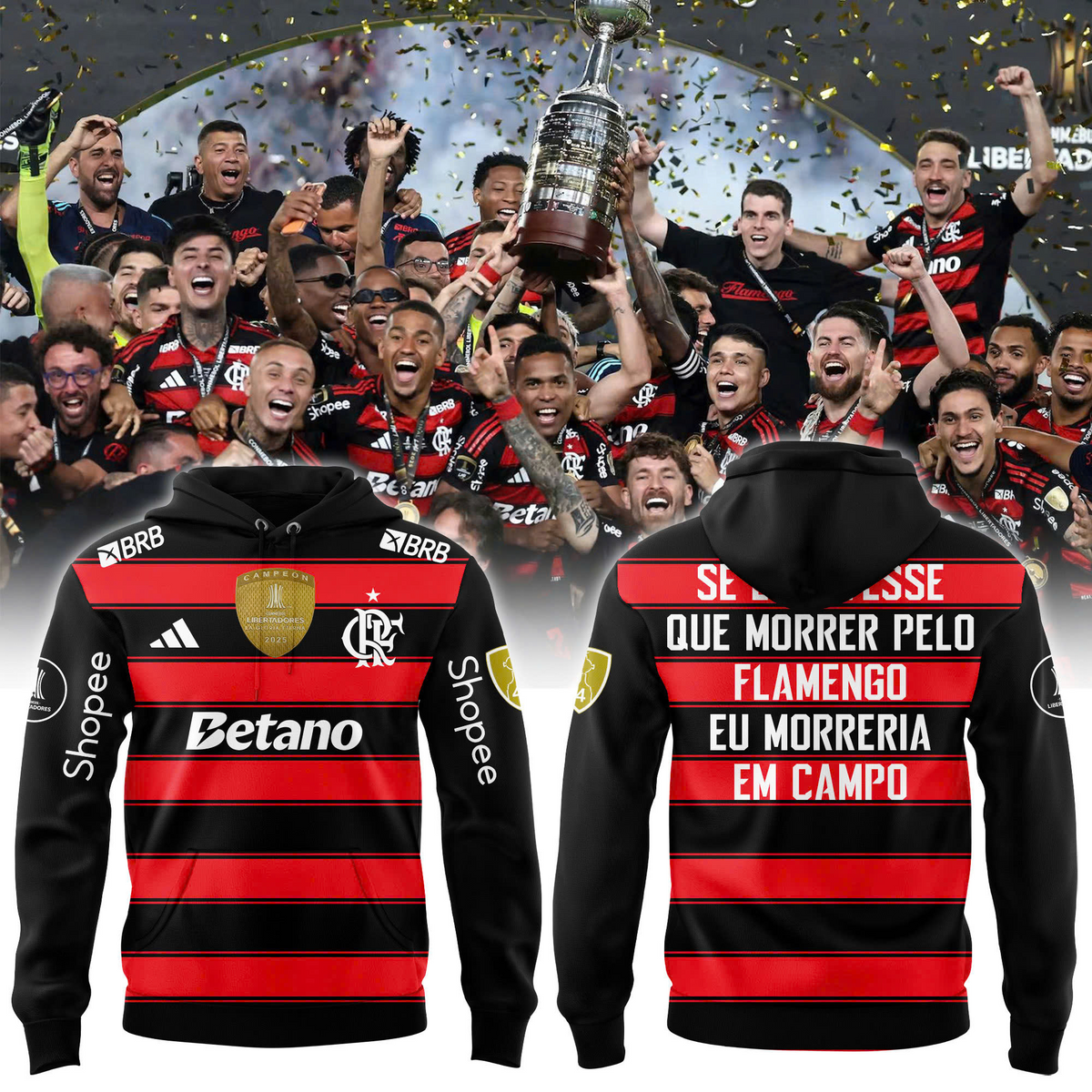 The first Brazilian time with 4 CONMEBOL Libertadores titles Hoodie V4