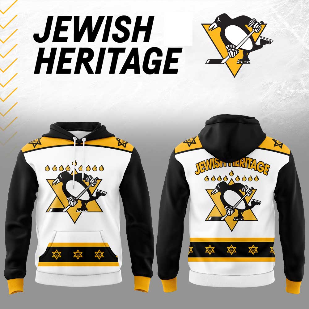 Pittsburgh Penguins Jewish Heritage Night 2025 Hoodie