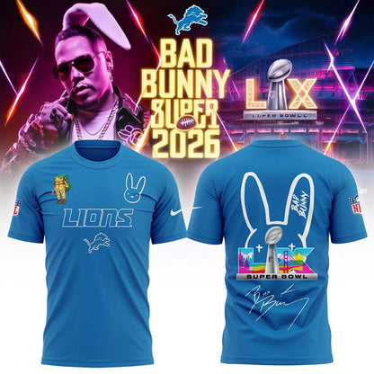 D.Lions x Bad Bunny Super Bowl 2026 Combo Shirt