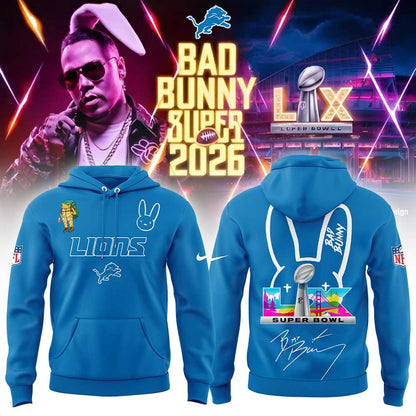 D.Lions x Bad Bunny Super Bowl 2026 Combo Hoodie