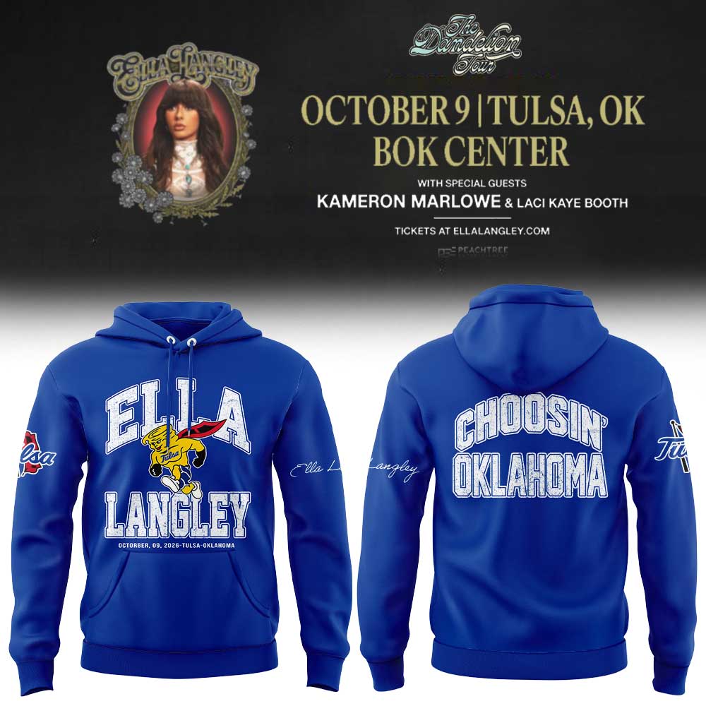 Tulsa Golden Hurricane x Ella Langley The Dandelion Tour 2026 Hoodie