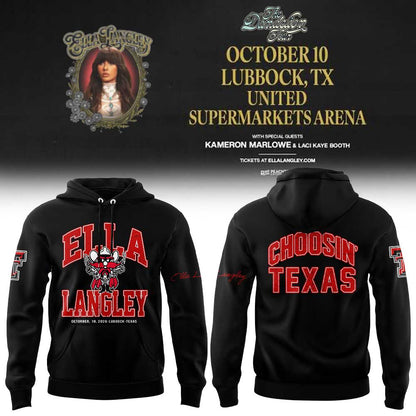 Texas Tech x Ella Langley The Dandelion Tour 2026  Hoodie