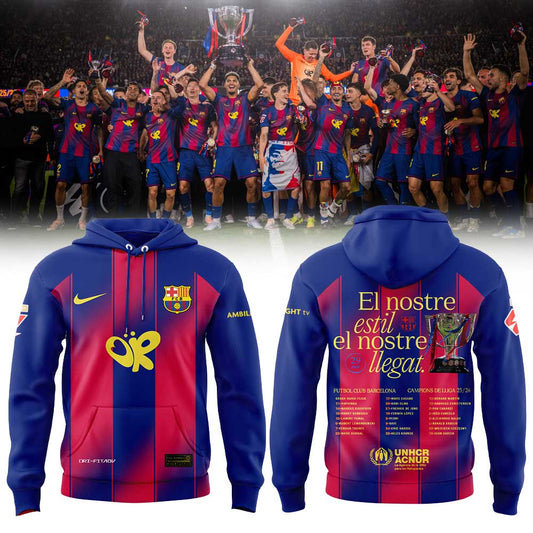 FC Barcelona 29 time La Liga Champions Hoodie