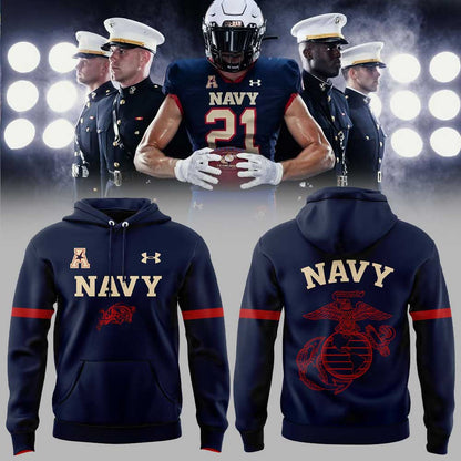 Navy Happy 250th Marines First to Fight Combo Hoodie