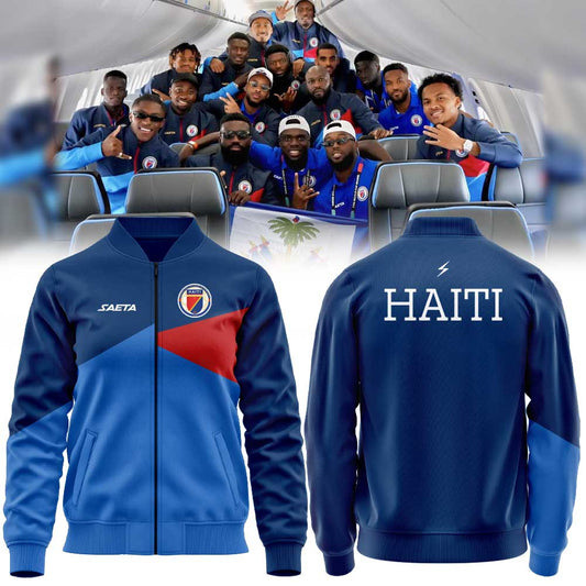 Haïtienne de Football 2026 Training Zip Pullover Jacket
