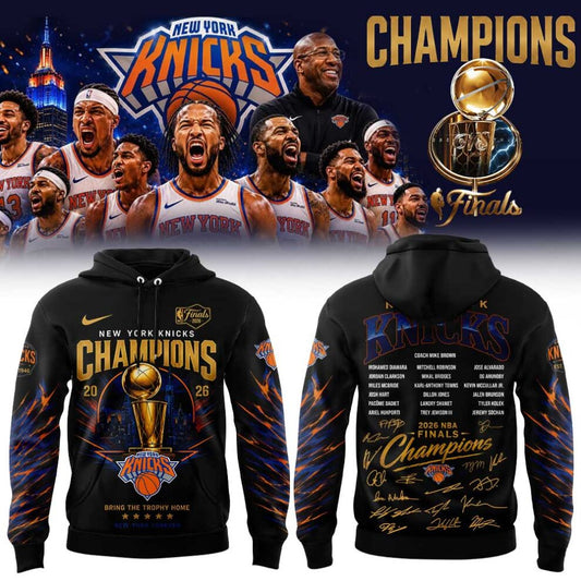 NY Knicks Just Won 2026 NBA Finals Champions Hoodie