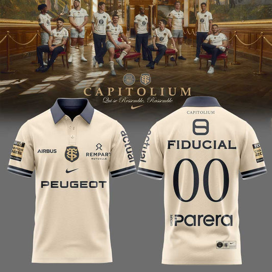 Stade Toulousain Rugby Maillot Homme Capitolium 2026 Polo Custom Number