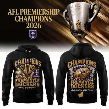 Fremantle Dockers AFL 2026 Premiership Champions Hoodie