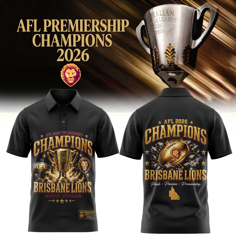 Brisbane Lions AFL 2026 Premiership Champions Polo