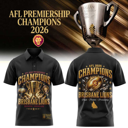 Brisbane Lions AFL 2026 Premiership Champions Polo