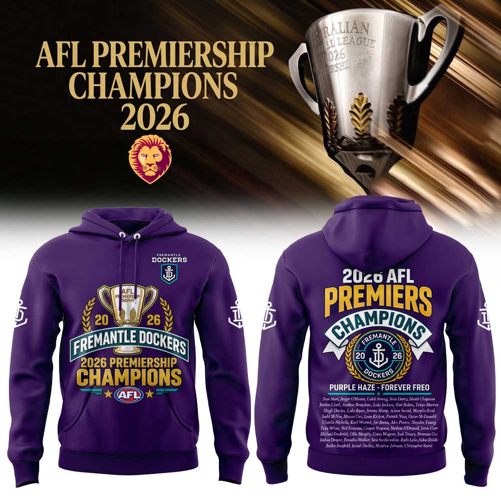 Fremantle Dockers AFL 2026 Premiership Champions Hoodie