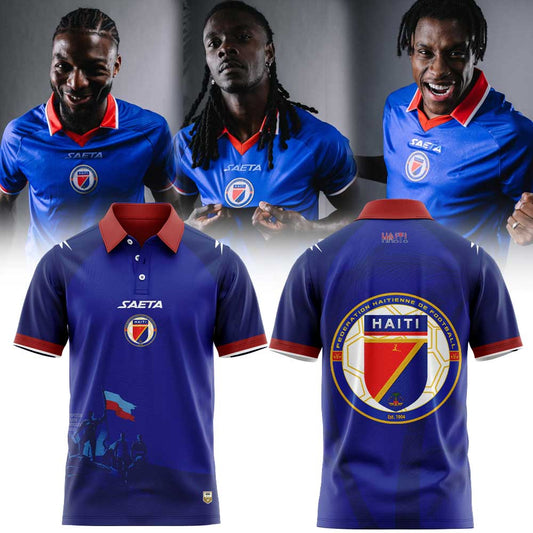 Haïtienne de Football 1974 História do Haiti for World Cup 2026 Polo Blue