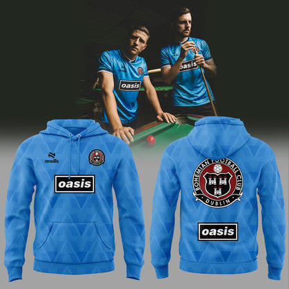 Bailiúchán Eagrán Teoranta Bohemian FC x Oasis 2025 Hoodie