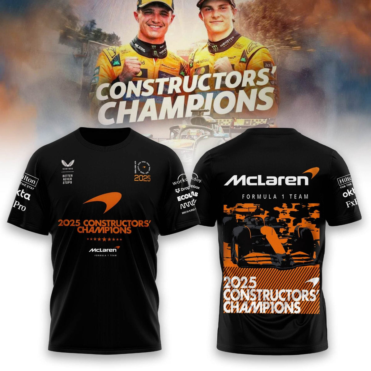 Limited Edition 2025 Lando Norris World Champions Combo T-Shirt