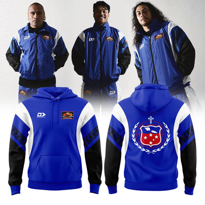 Toa Samoa Rugby Adults Retro Track Hoodie
