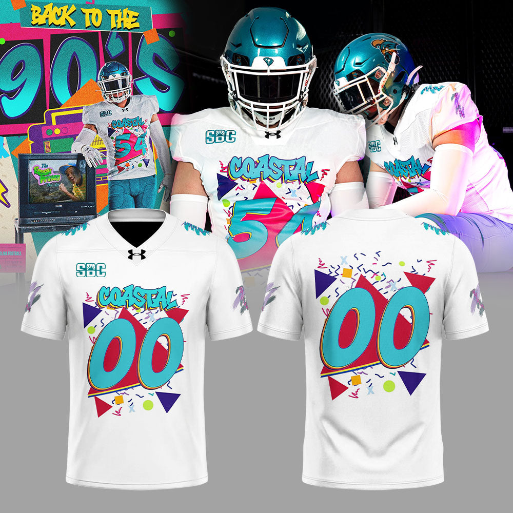 OASTAL CAROLINA GOES BACK TO THE ’90s Edition Football Jersey