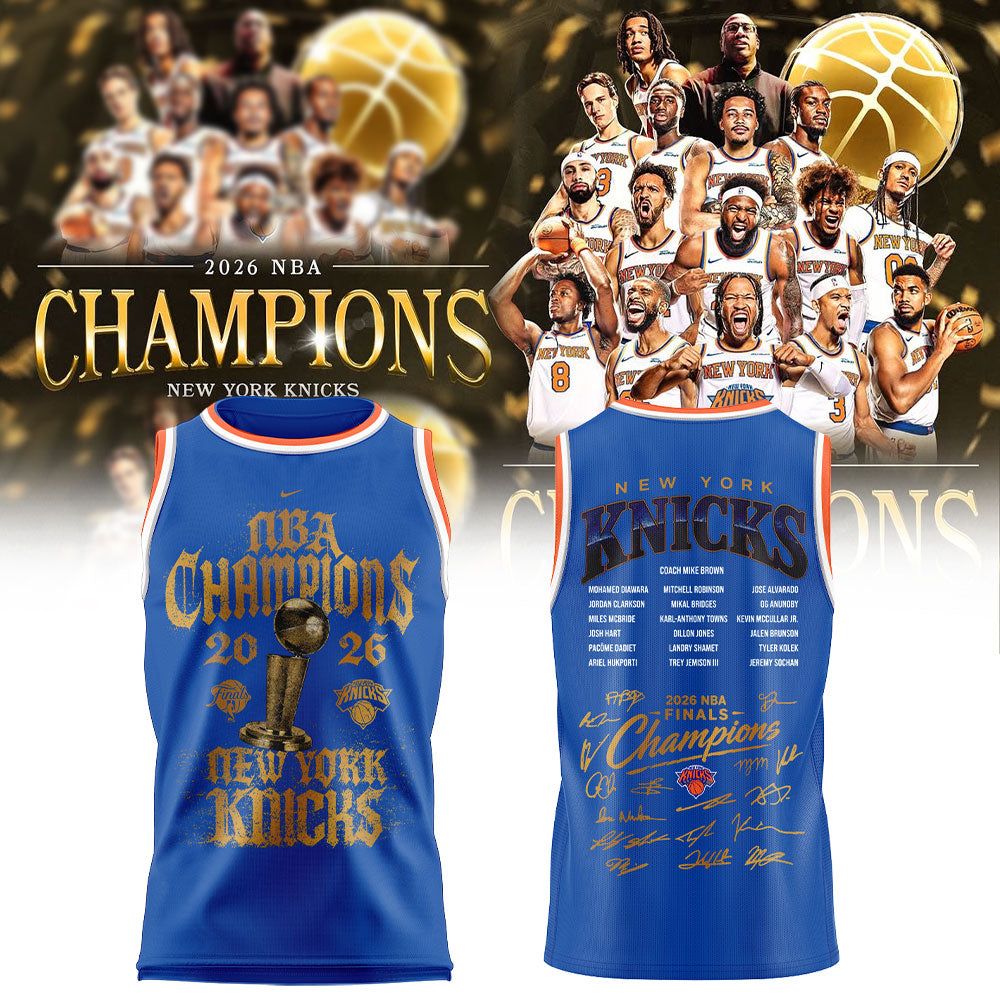 New York Knicks NBA Finals Champs Locker Room Basketball Jersey