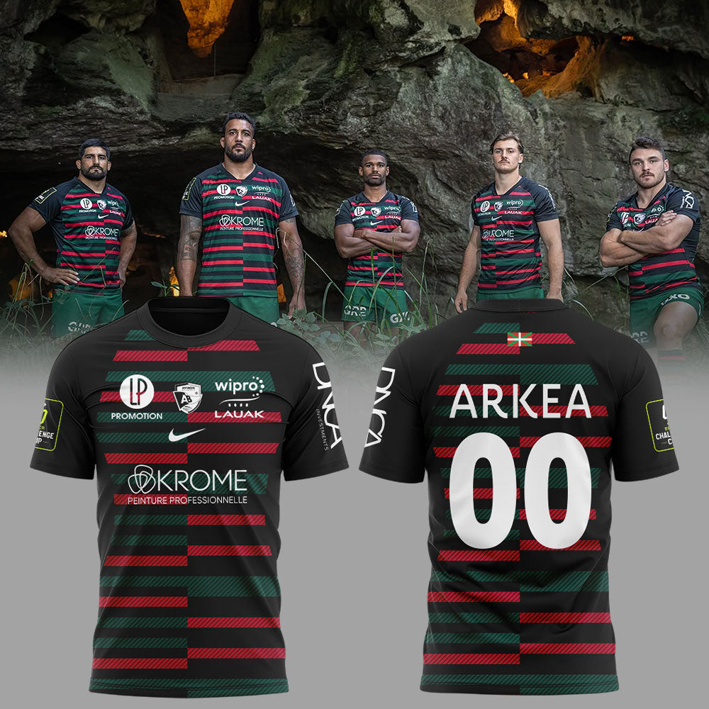 Forgé par l’histoire. Tissé d’héritage. Le nouveau troisième maillot de l’Aviron Bayonnais. TShirt